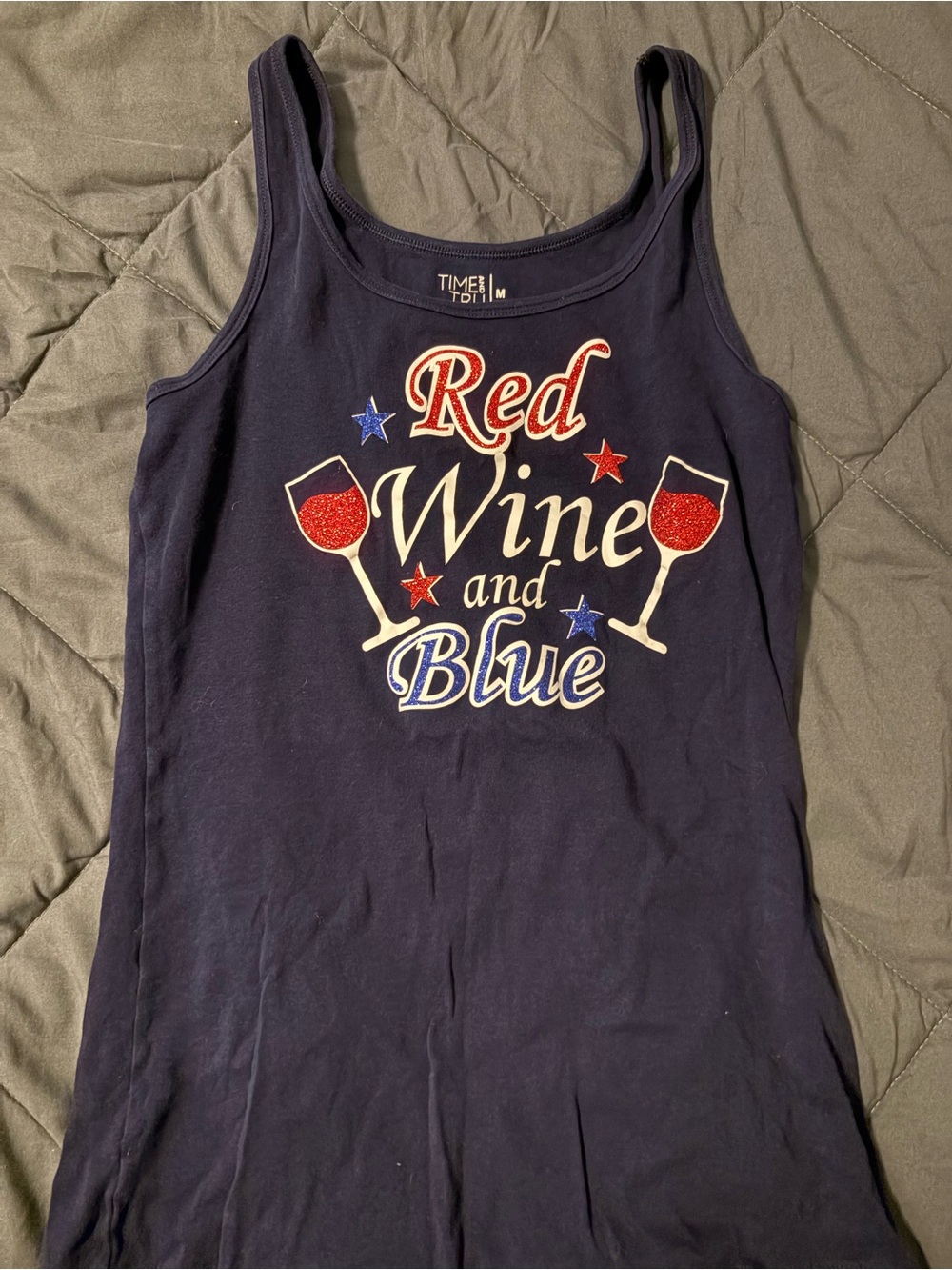 Women’s blue tank top